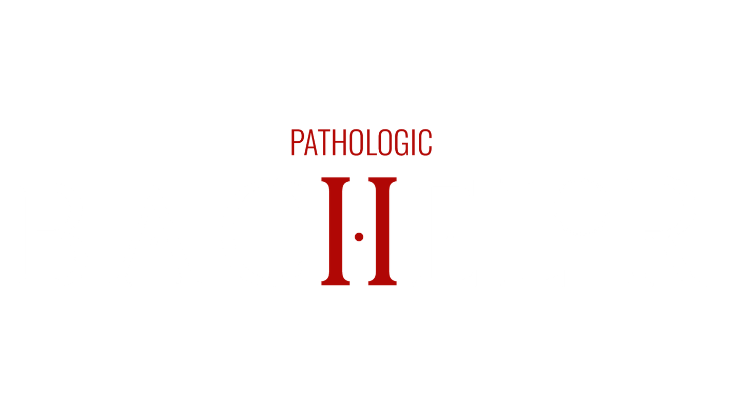 Pathologic Bachelor logo. The capitalized letter H in Bachelor is highlighted like the Roman numeral for 2.